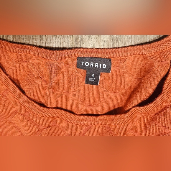 Torrid Women Thick Plus Size 4 Mini Sweater Skater Winter Dress Sleeveless Scoop - Picture 6 of 9